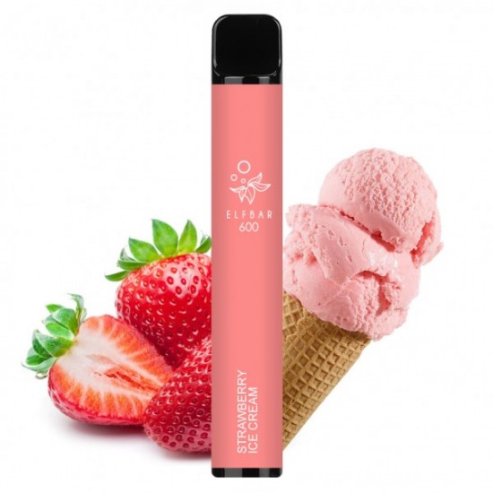 Strawberry Ice Cream 20mg 600 puffs - Elf Bar