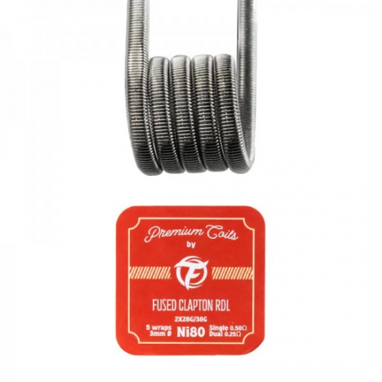 Fused Clapton RDL Ni80 0.50Ω 10pcs - Fumytech