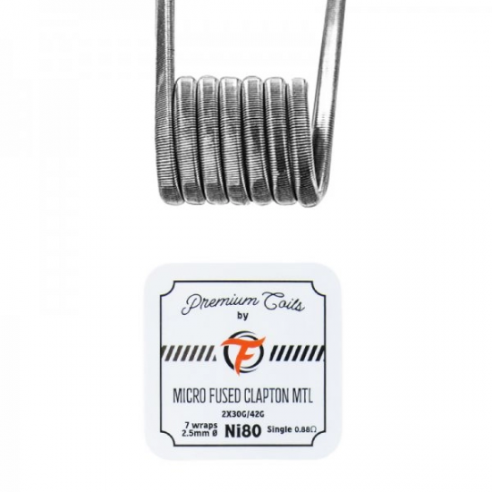 Micro Fused Clapton MTL Ni80 10pcs - Fumyteck