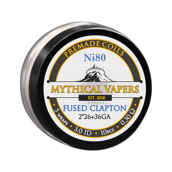 Έτοιμες αντιστάσεις Fused Clapton Ni80 - Mythical Vapers