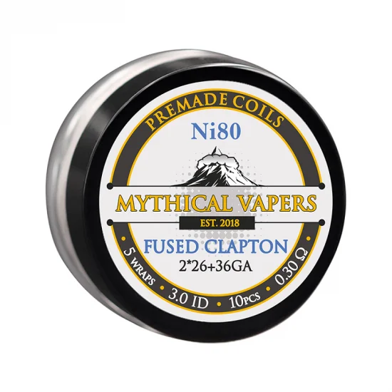 Έτοιμες αντιστάσεις Fused Clapton Ni80 - Mythical Vapers