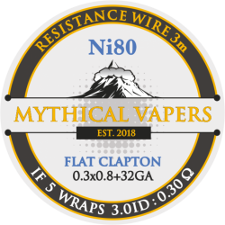 Mythical Vapers Flat Clapton ni80 wire 