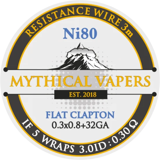 Mythical Vapers Flat Clapton ni80 wire