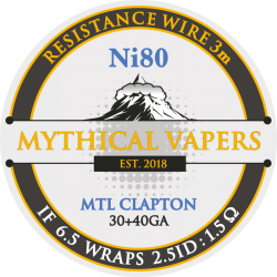 Mythical Vapers MTL Clapton ni80 wire 