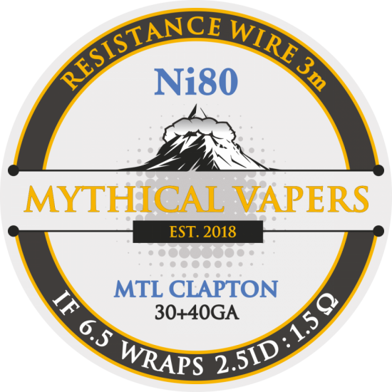 Mythical Vapers MTL Clapton ni80 wire