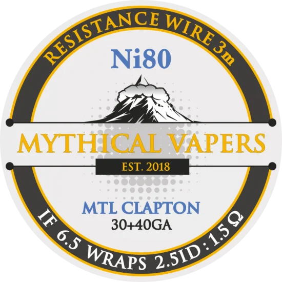 Mythical Vapers MTL Clapton ni80 wire