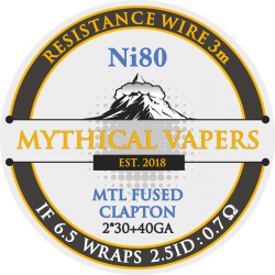 Mythical Vapers MTL Fused Clapton ni80 wire 
