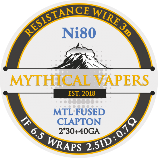Mythical Vapers MTL Fused Clapton ni80 wire