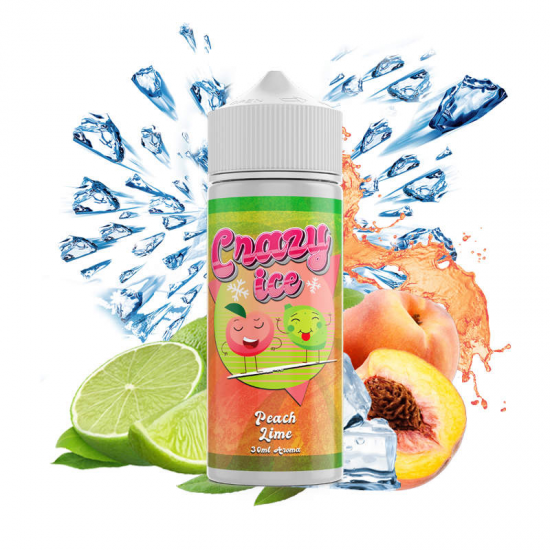 Steam City Crazy Ice Peach Lime Flavor Shot 120ml