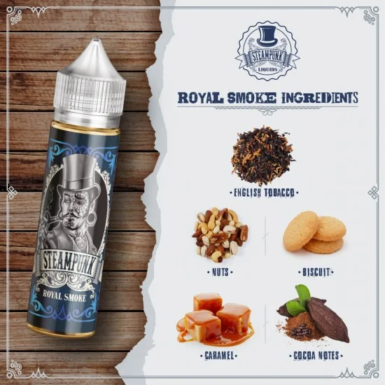 Steampunk Flavor Shot 60ml - Royal Smoke Steampunk Flavor Shot 60ml - Royal Smoke